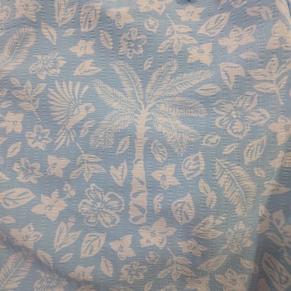 roken Threads Mens XL Swim Trunks New Light Blue Floral Board Shorts Mesh Lined